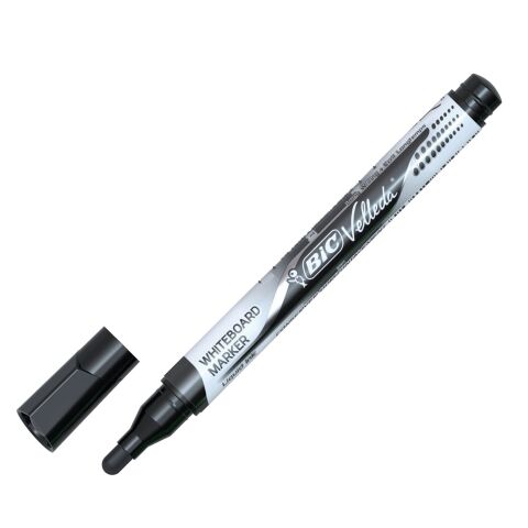 Rotulador de pizarra blanca Bic Velleda Pocket de tinta líquida punta cónica media negro