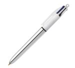 Stylo bille Bic 4 couleurs Shine rétractable pointe 1 mm - écriture moyenne