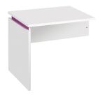 Retour bureau suspendu Ineo réglable en hauteur plateau blanc L 80 x P 60 cm