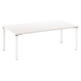 Straight desk Eden direction metal base L 200 cm