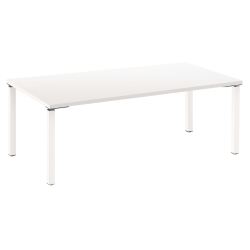 Straight desk Eden direction metal base L 200 cm