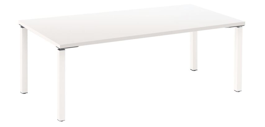 Bureau droit Direction Eden piètement métal L 200 cm