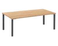 Bureau droit 200 cm chêne clair Exprim