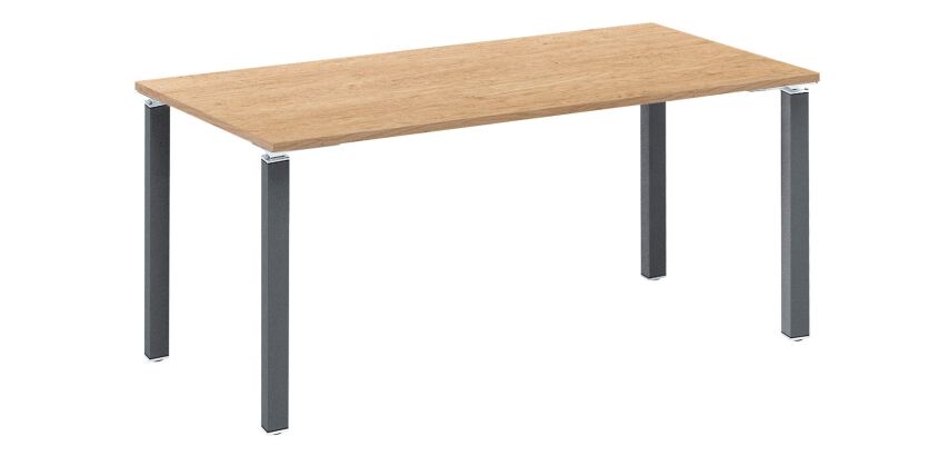 Bureau droit 160 cm chêne clair Exprim