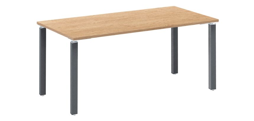 Bureau droit 160 cm chêne clair Exprim