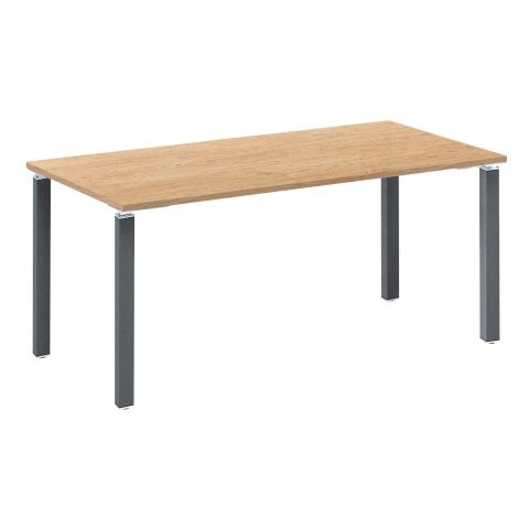 Mesa recta 160cm Eden Roble claro patas antracitas