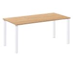 Straight desk Eden metal base