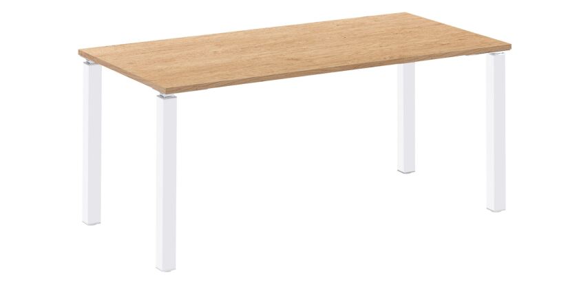 Bureau droit Eden piètement métal