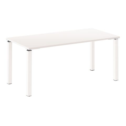 Mesa recta 160cm Eden Blanco claro patas Blancas