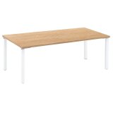 Straight desk Eden direction metal base L 200 cm