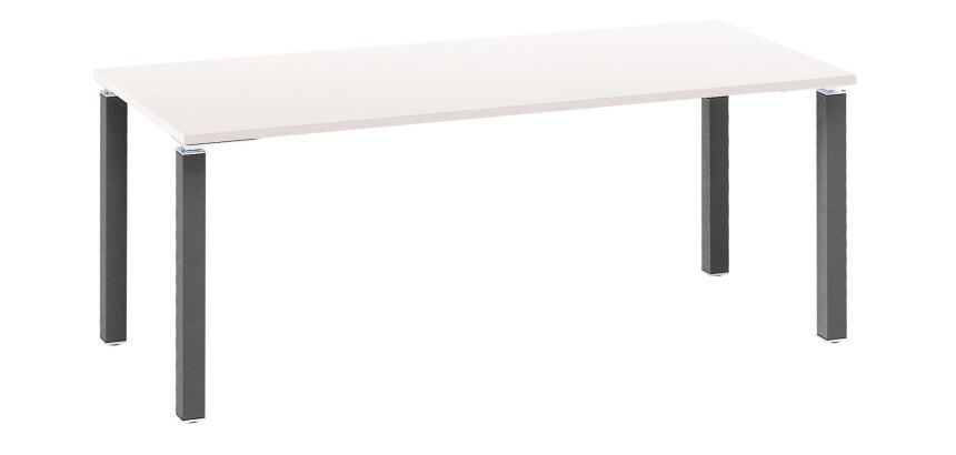 Bureau droit 180 cm blanc Exprim
