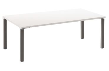 Büro gerade Richtung Eden Metallbeine L 200 cm