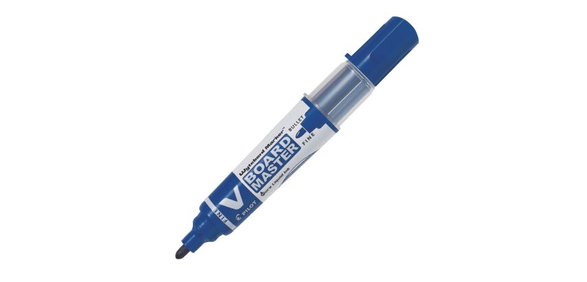 Marqueur effaçable V-BOARD MASTER PILOT encre liquide pointe ogive fine 4,5 mm.