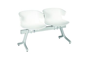 Chaises sur poutre métal Kove assise polypropylène