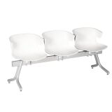 Chaises sur poutre métal Kove assise polypropylène