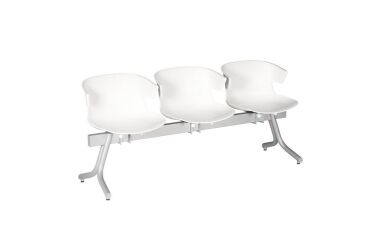 Chaises sur poutre métal Kove assise polypropylène