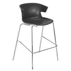 Tabouret Kove 4 pieds chromé H 74 cm