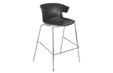 Tabouret Kove 4 pieds chromé H 74 cm