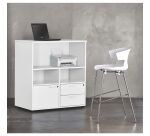 Tabouret Kove 4 pieds chromé H 74 cm