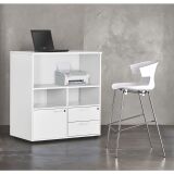 Tabouret Kove 4 pieds chromé H 74 cm