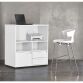 Tabouret Kove 4 pieds chromé H 74 cm