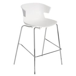 Tabouret Kove 4 pieds chromé H 74 cm