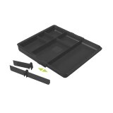 Plastic organizer for drawers Exacompta black