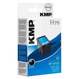 Cartucho KMP compatible HP301XL (CH563EE) negro