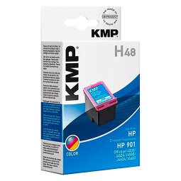 Cartucho KMP compatible HP901 (CC656AE) tricolor