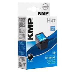 Cartucho KMP compatible HP901XL (CC654AE) negro