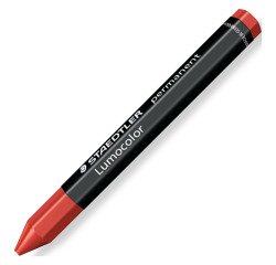 12 Ceras Lumocolor Permanente Omnigraph 236 Rojo