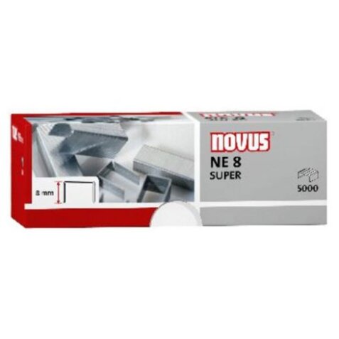 Grapas galvanizadas Novus NE8 Caja de 5000