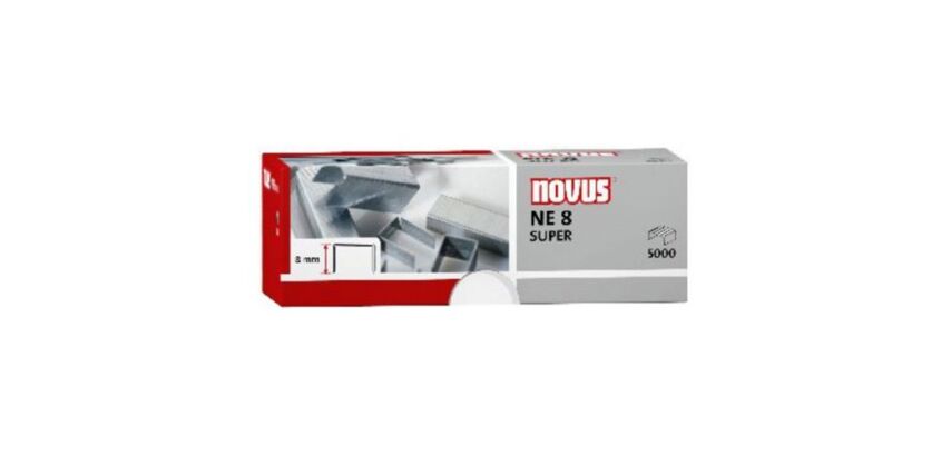 Grapas galvanizadas Novus NE8 Caja de 5000