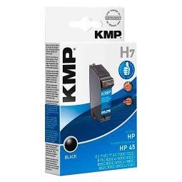 Cartucho KMP compatible HP45 (51645A) negro
