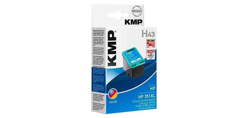 Cartucho KMP compatible HP351XL (CB338EE) tricolor