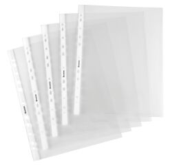 Pack of 100 perforated sleeves Bruneau A4 grained polypropylene 6/100e