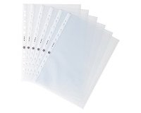 Pack of 100 perforated sleeves Bruneau A4 grained polypropylene 6/100e