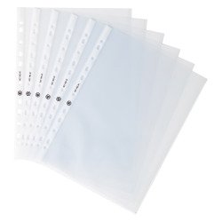 Pochettes perforées Bruneau A4 polypropylène grainé 6/100e - Boite de 100