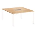 Table de réunion carrée L 140 x P 140 cm Eden