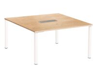 Table de réunion carrée L 140 x P 140 cm Eden