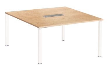 Mesa de reunión Eden cuadrada roble