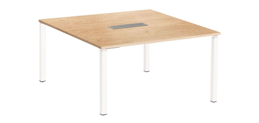 Mesa de reunión Eden cuadrada roble