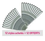 Pack 12 + 12 stylos roller Eye Uni-Ball noir