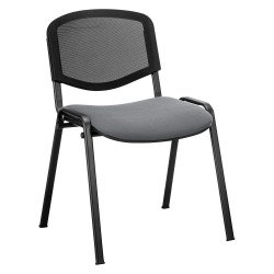 Meeting chair with back in mesh