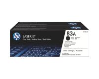 HP 83A (CF283AD) Pack de 2 tóneres originales negro 
