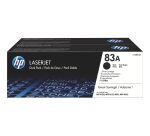 HP 83A - CF283AD - Pack de 2 toners noirs pour imprimante laser