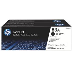 HP 83A (CF283AD) Pack de 2 tóneres originales negro 