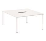 Table de réunion carrée L 140 x P 140 cm Eden