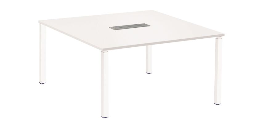 Table de réunion carrée L 140 x P 140 cm Eden