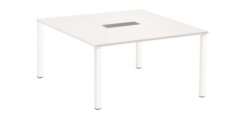 Table carrée blanche Exprim